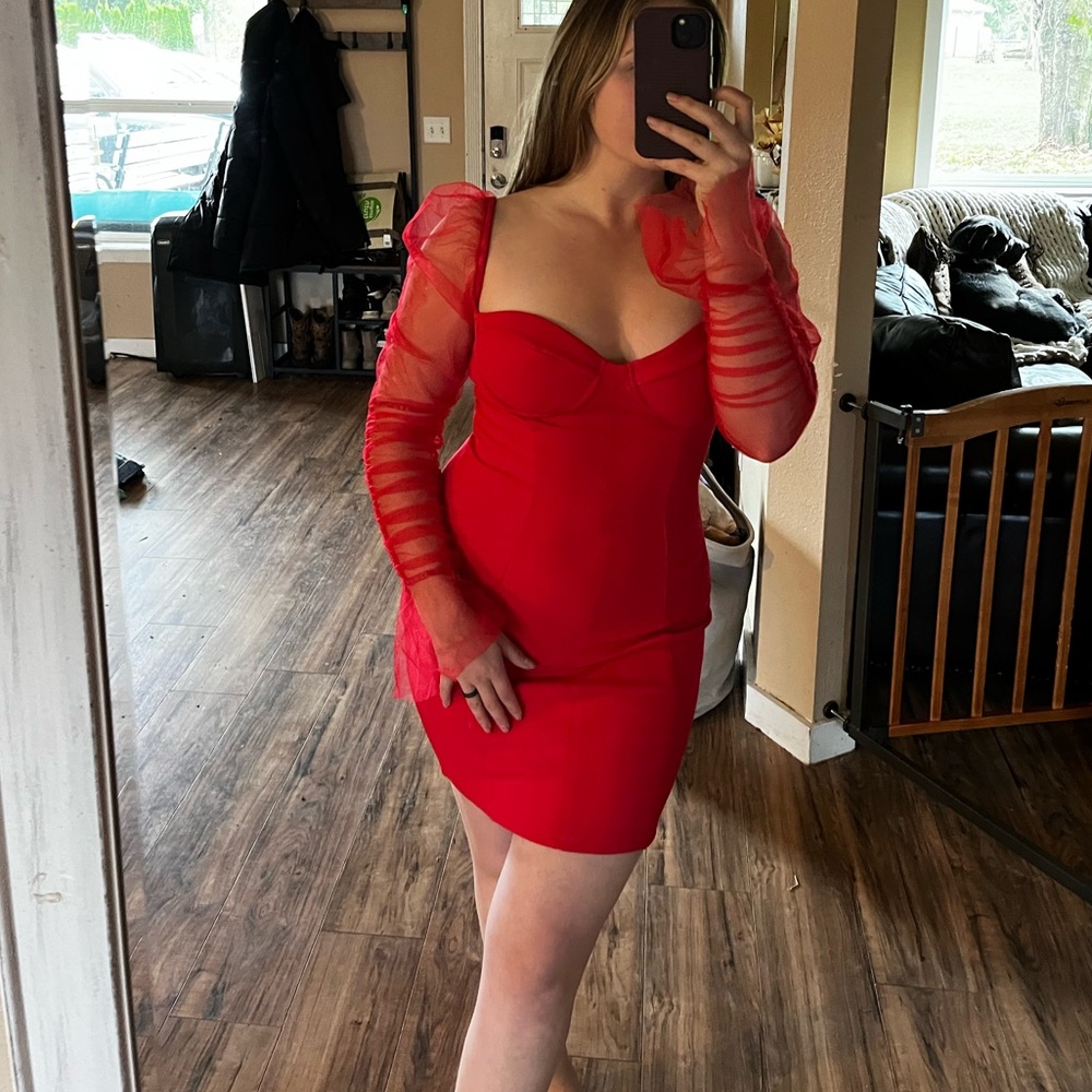 Red dress